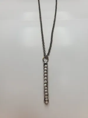 Mikal Winn Seed Pearls Stick Necklace