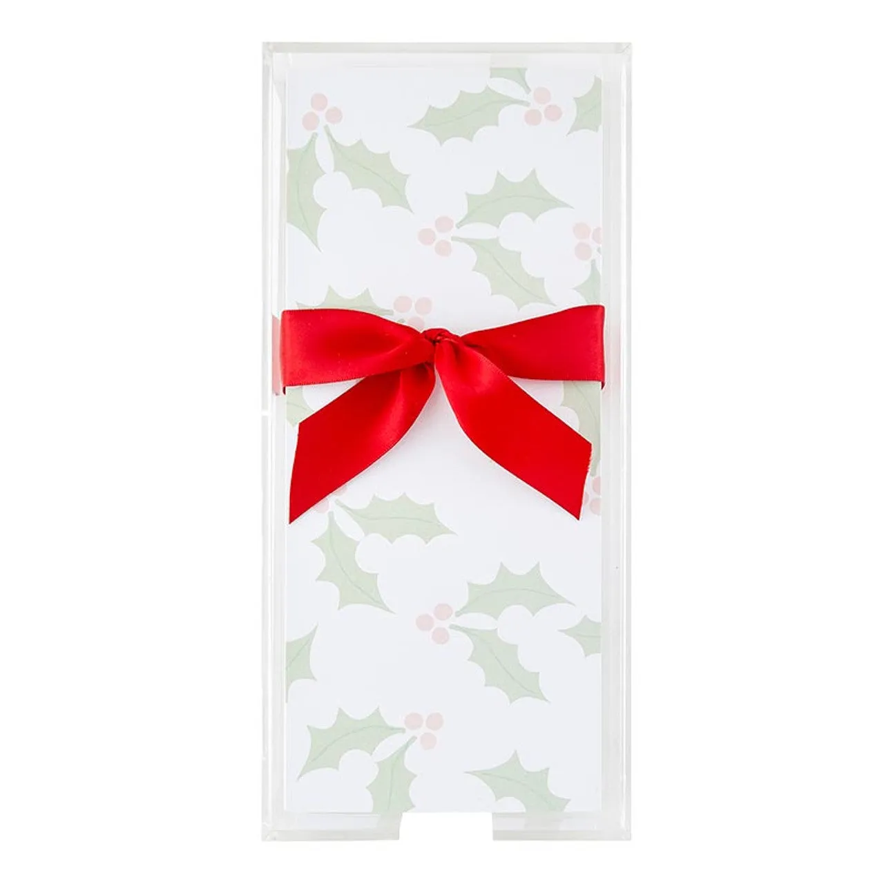 Mistletoe Rectangle Notepad with Tray