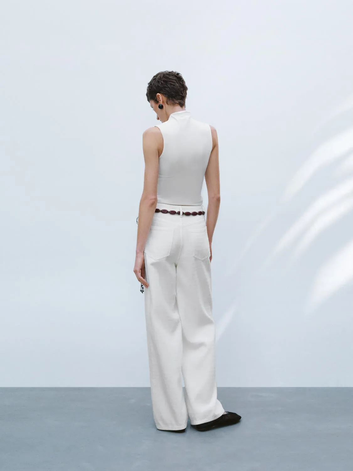 Mock Neck Sleeveless Vests