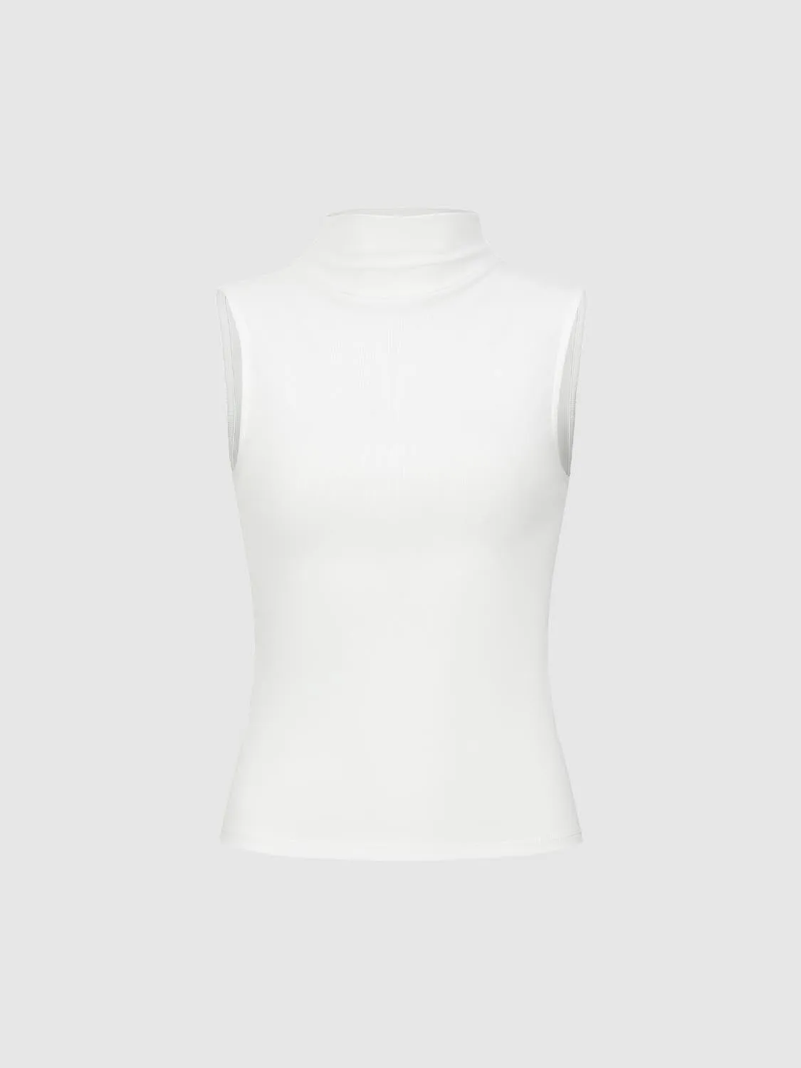 Mock Neck Sleeveless Vests