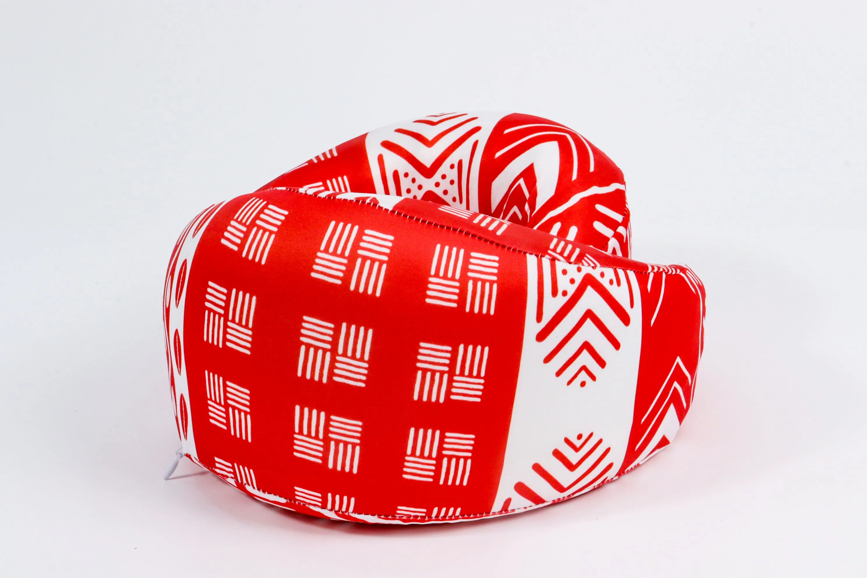 Most Comfortable & Supportive Neck Pillow - Wave Red