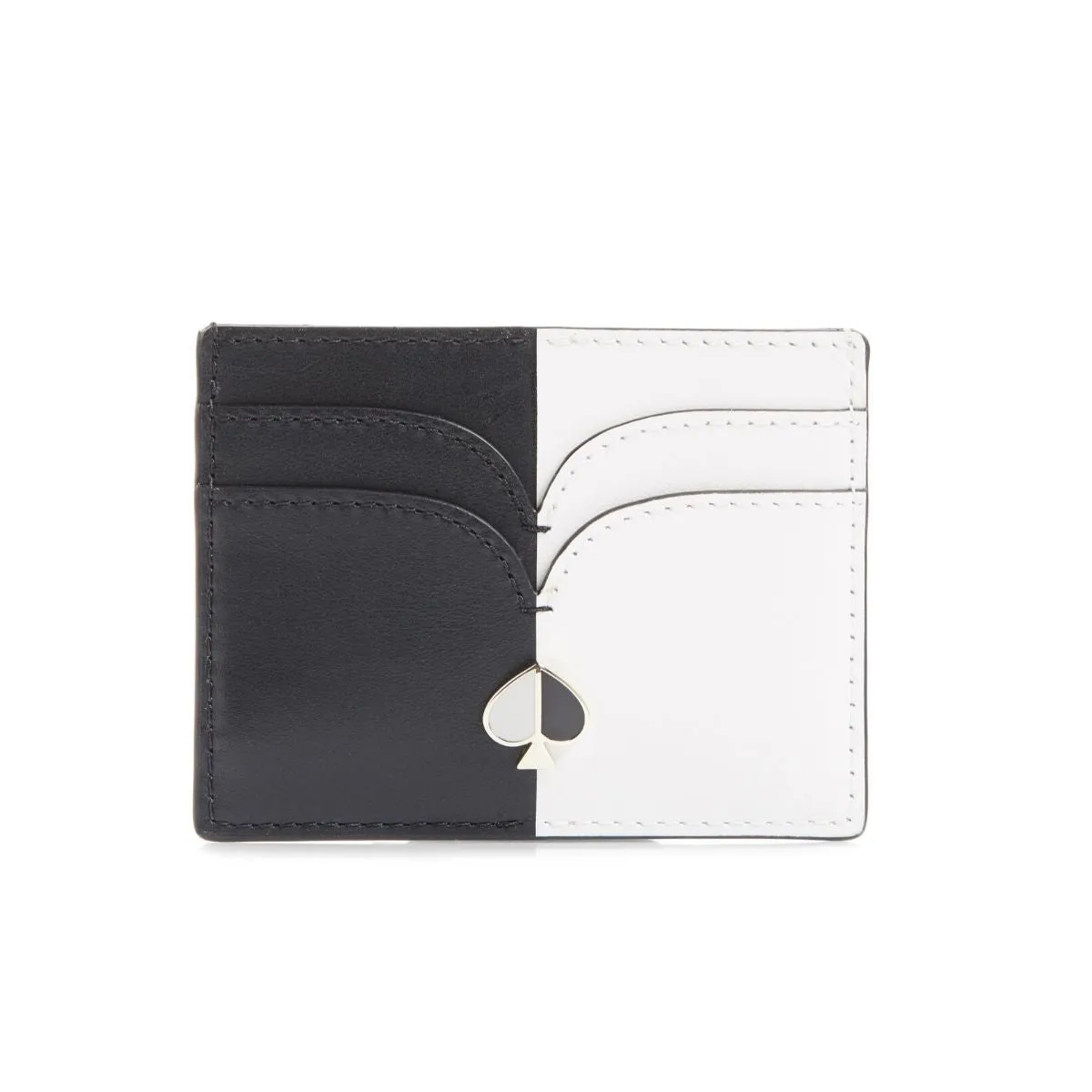 Nicola Bicolor Black and White Cardholder