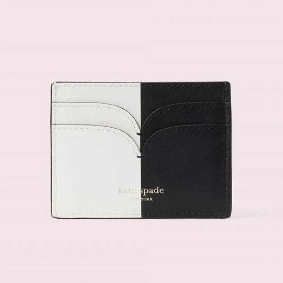 Nicola Bicolor Black and White Cardholder