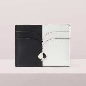 Nicola Bicolor Black and White Cardholder