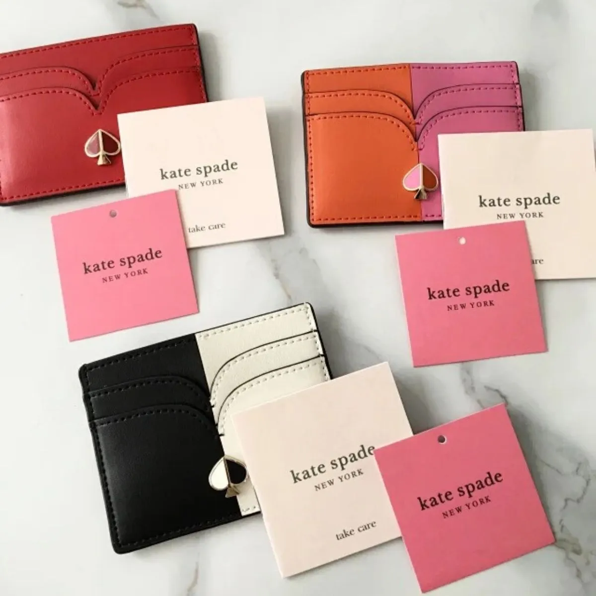 Nicola Bicolor Black and White Cardholder