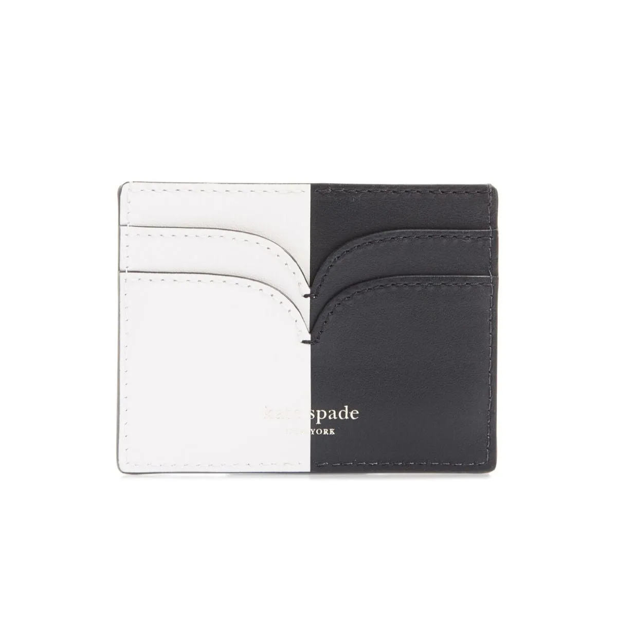 Nicola Bicolor Black and White Cardholder