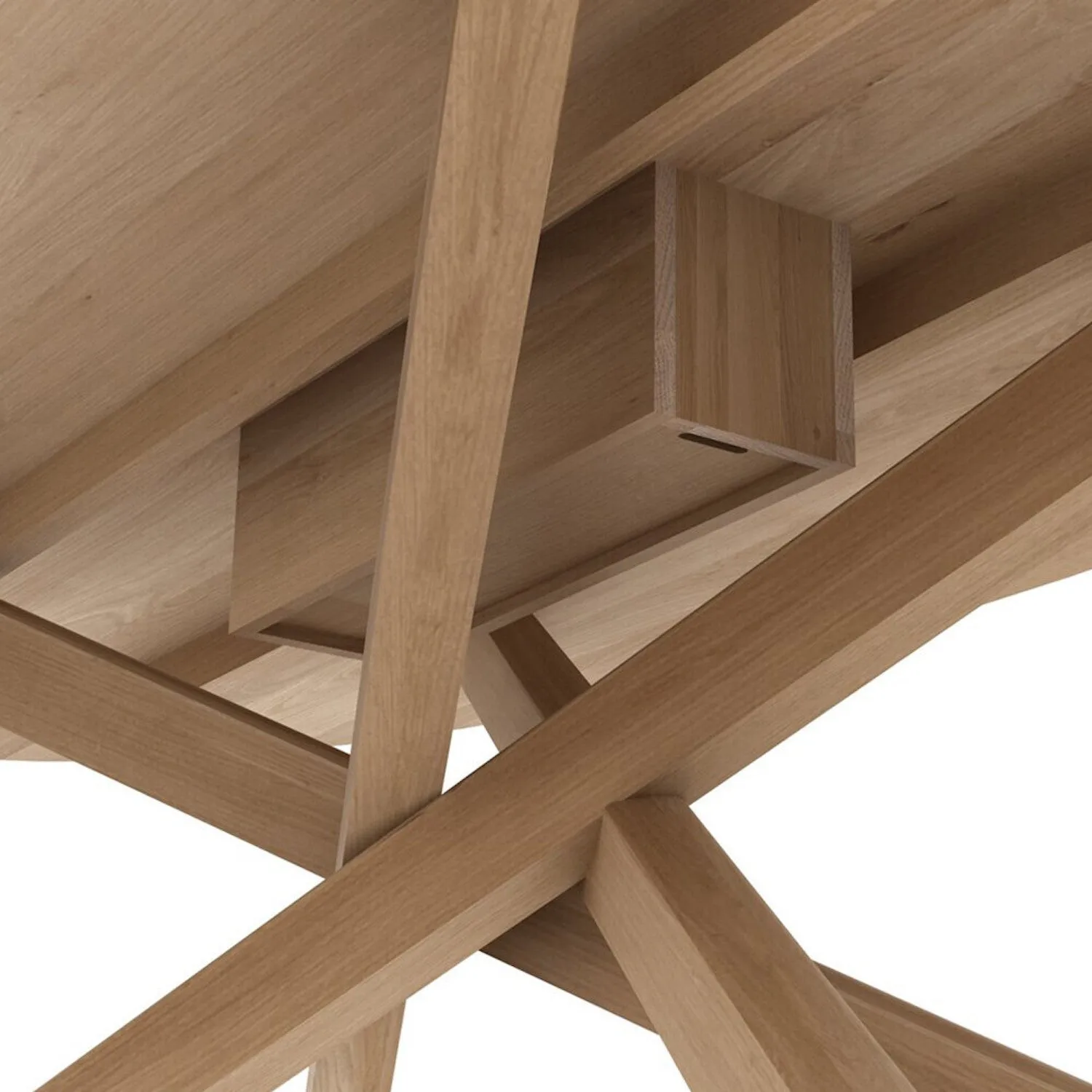 Oak Mikado Meeting Table - Varnished
