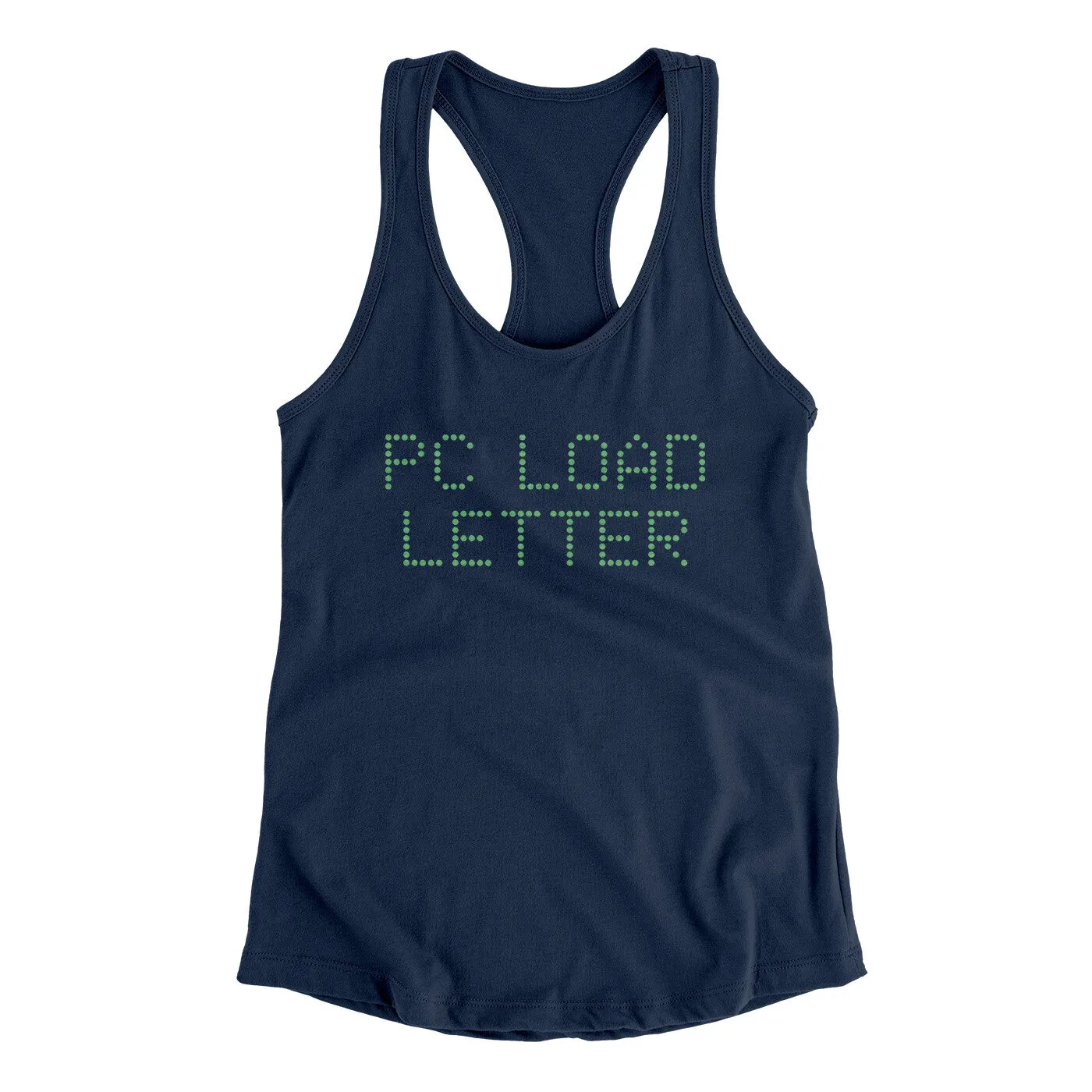 Pc Load Letter Women's Racerback Tank