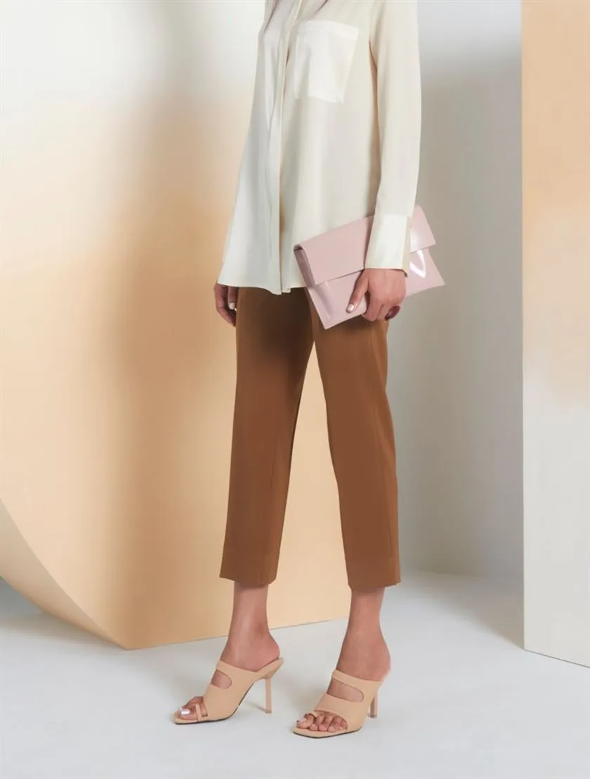 Perona   -   Womens-Bottoms-Trousers & Denims -Logan-Pwa-Ss24-054-24-Cognac