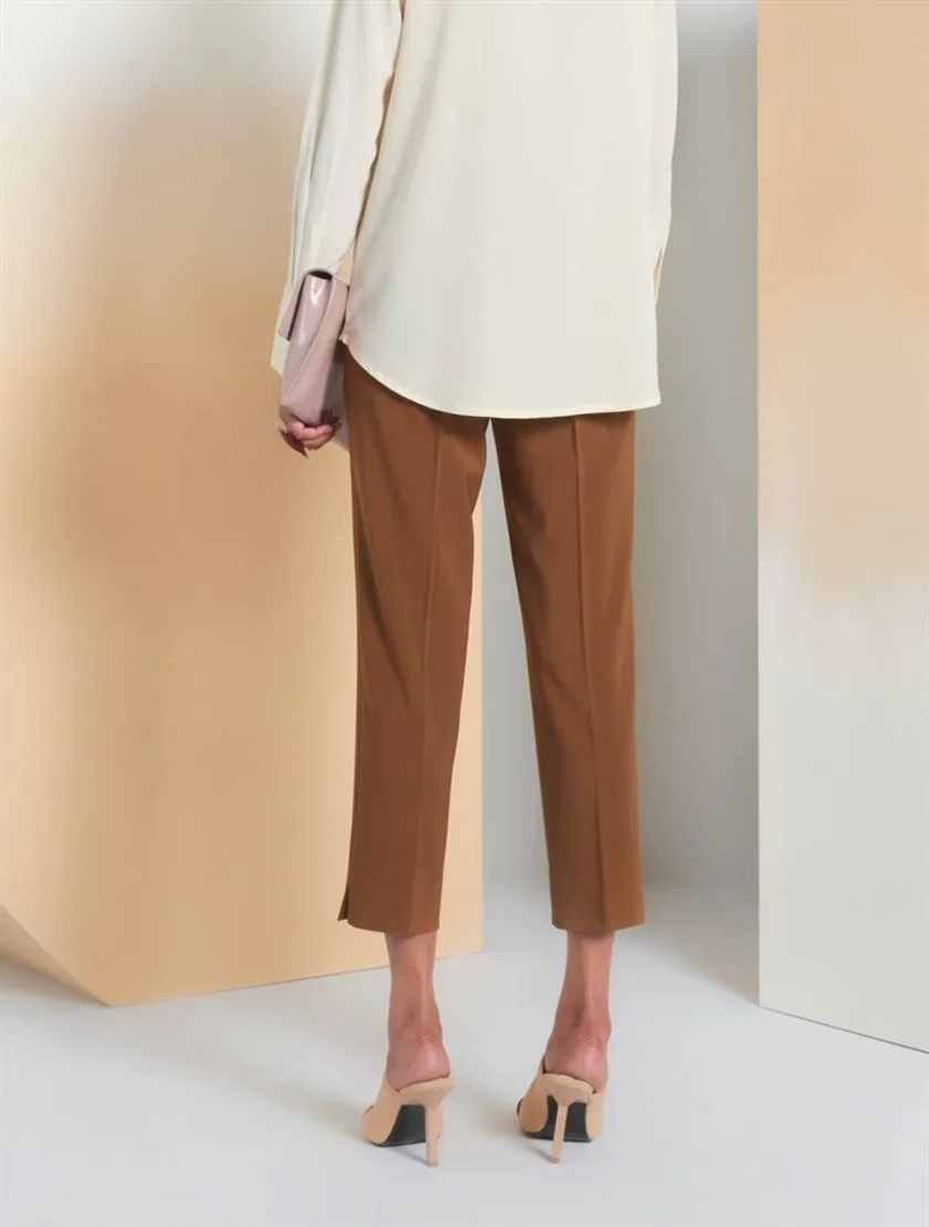 Perona   -   Womens-Bottoms-Trousers & Denims -Logan-Pwa-Ss24-054-24-Cognac