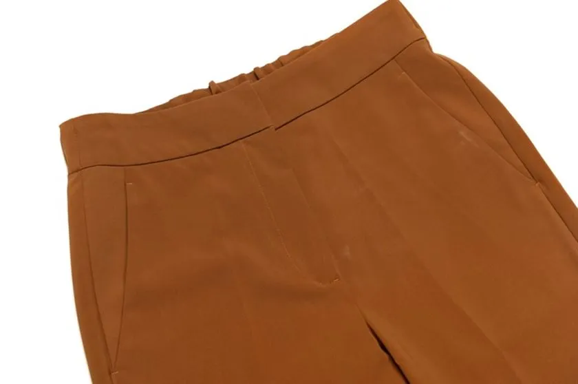 Perona   -   Womens-Bottoms-Trousers & Denims -Logan-Pwa-Ss24-054-24-Cognac