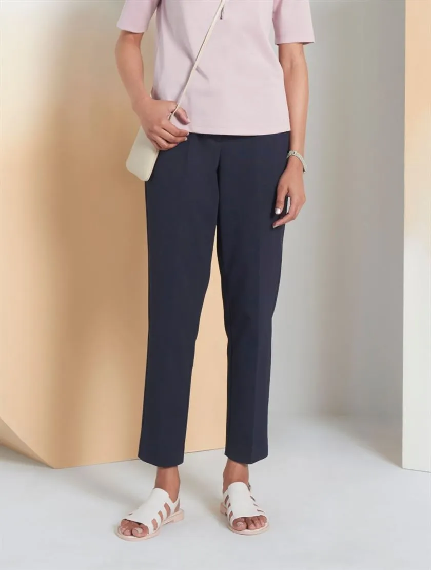 Perona   -   Womens-Bottoms-Trousers & Denims -Logan-Pwa-Ss24-054-24-Navy