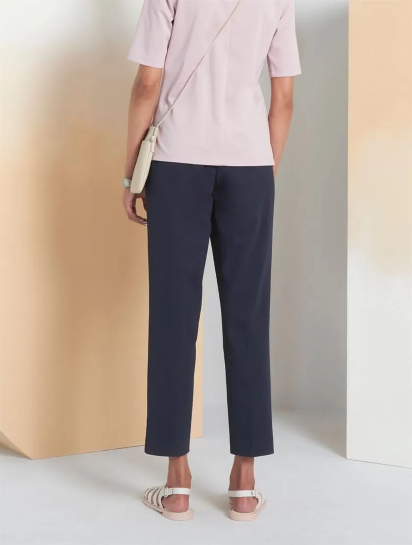 Perona   -   Womens-Bottoms-Trousers & Denims -Logan-Pwa-Ss24-054-24-Navy