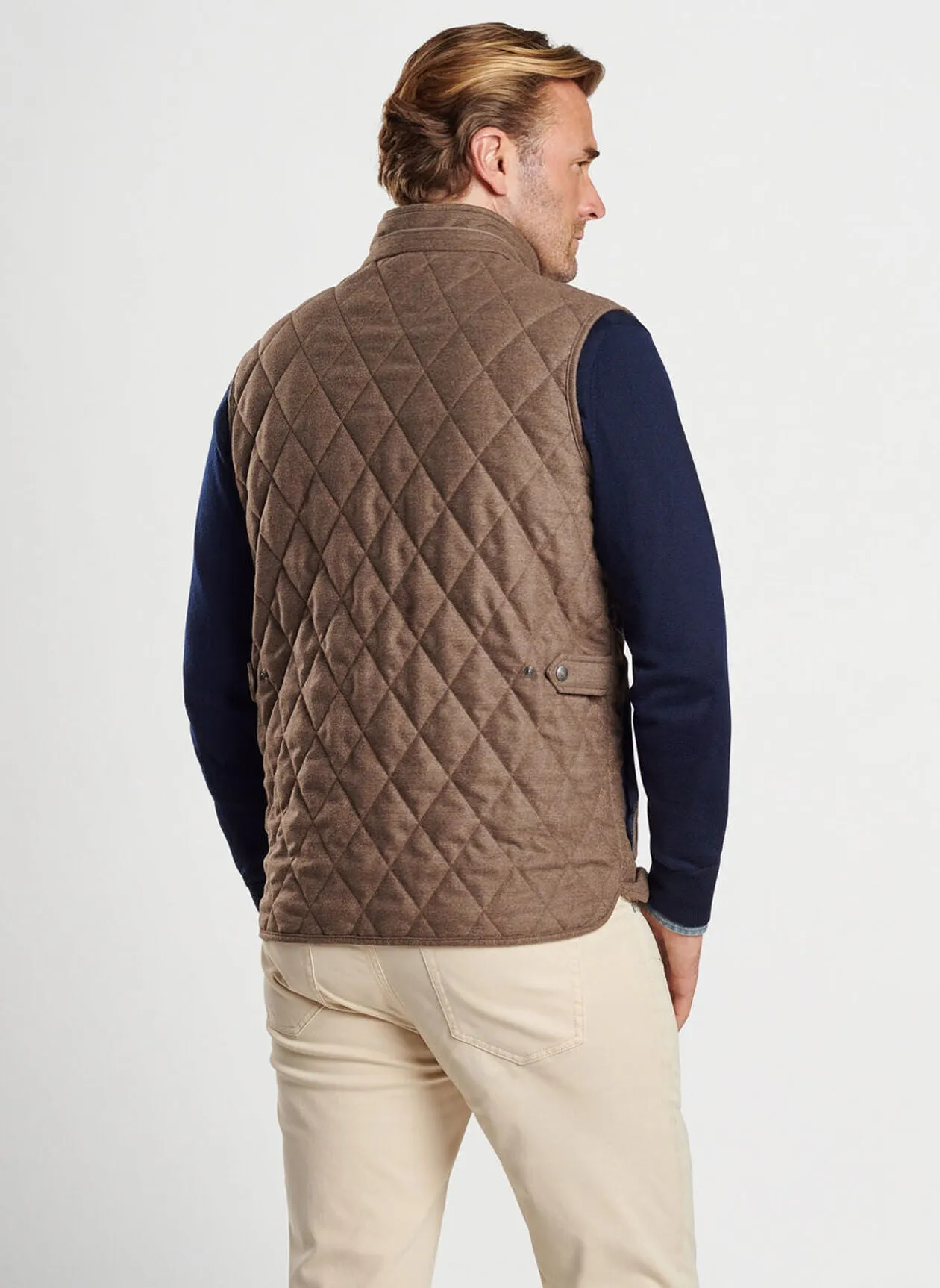 Peter Millar Mens Classic Fit Essex Wool Vest - RYE