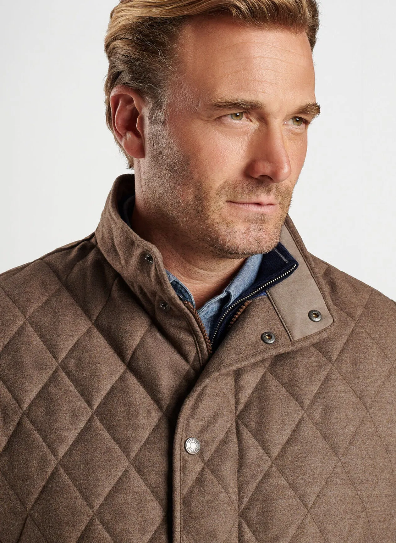 Peter Millar Mens Classic Fit Essex Wool Vest - RYE