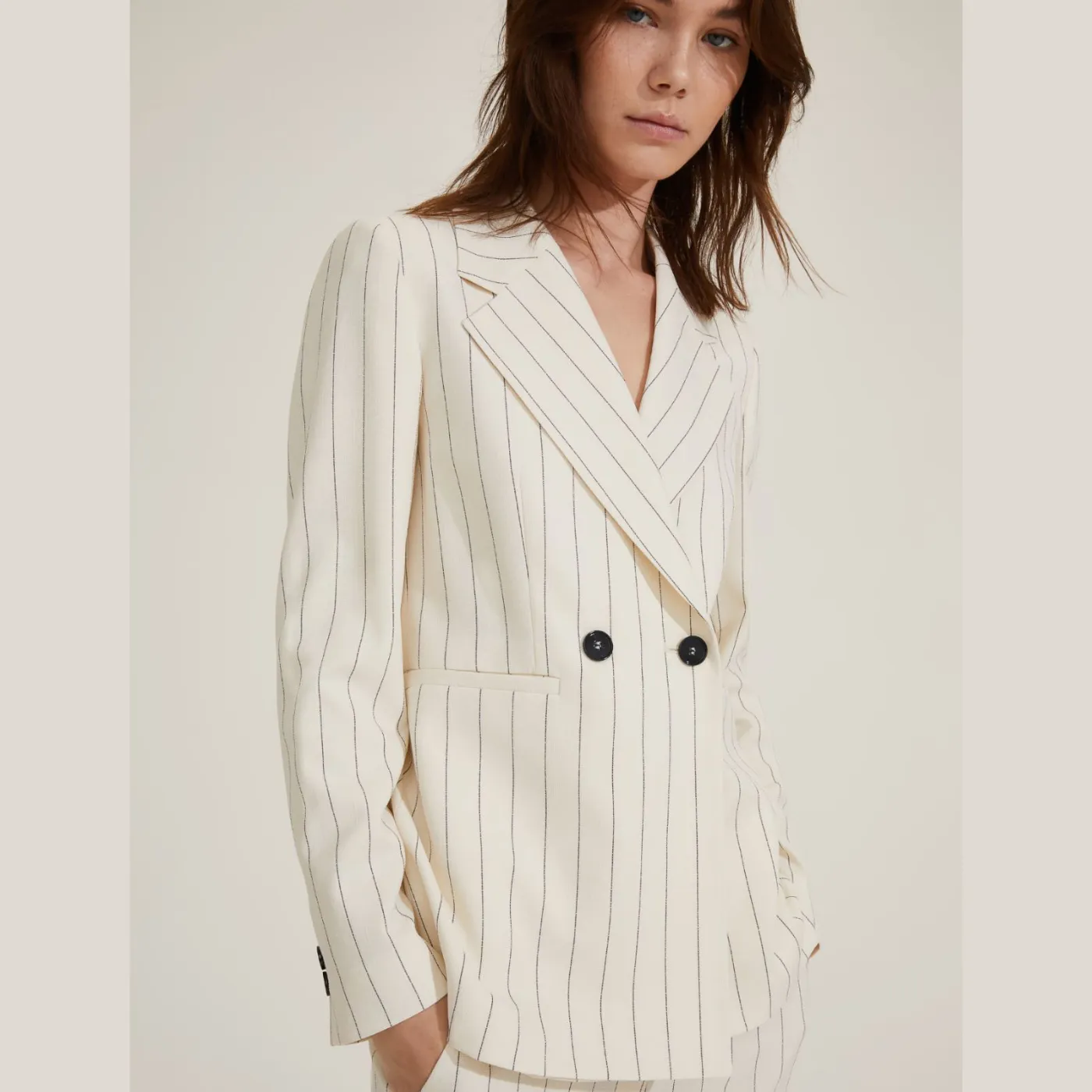 Pinstripe Trouser Suit