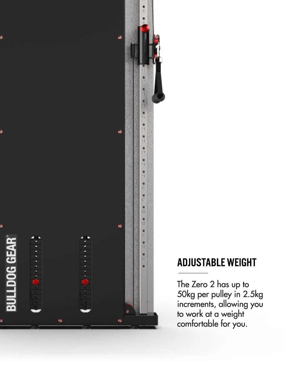 PRE-ORDER - Week Commencing - 10th March - Bulldog Gear - Zero 2 Dual Adjustable Cable Pulley Machine x 2 50kg Stacks