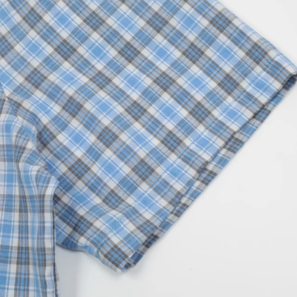 Preppy Lettering Check Shirt