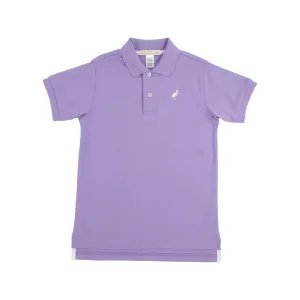 Prim & Proper Polo & Onesie, Palisades Purple with Worth Avenue White Stork