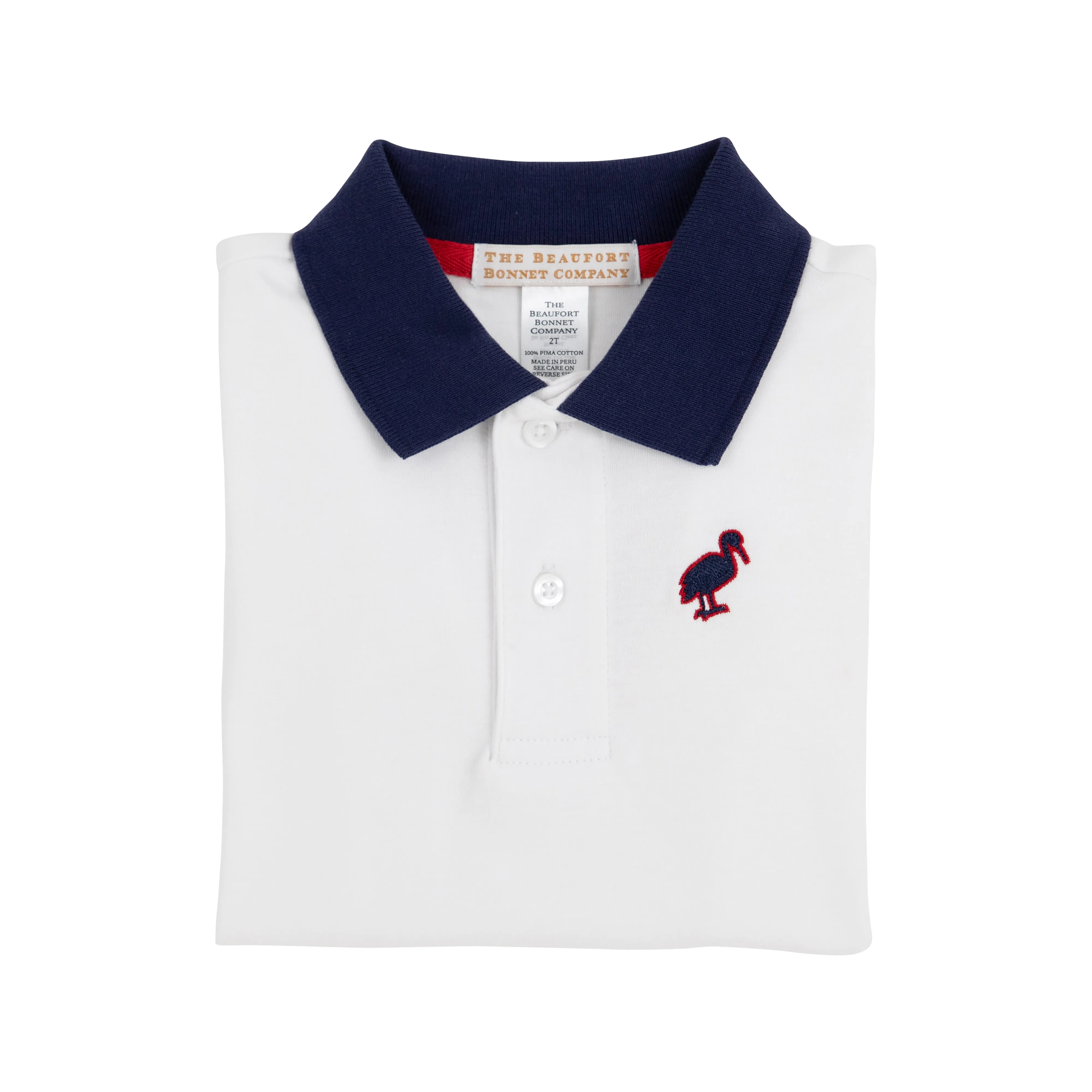 Prim & Proper Polo & Onesie - Worth Avenue White with Richmond Red and Nantucket Navy