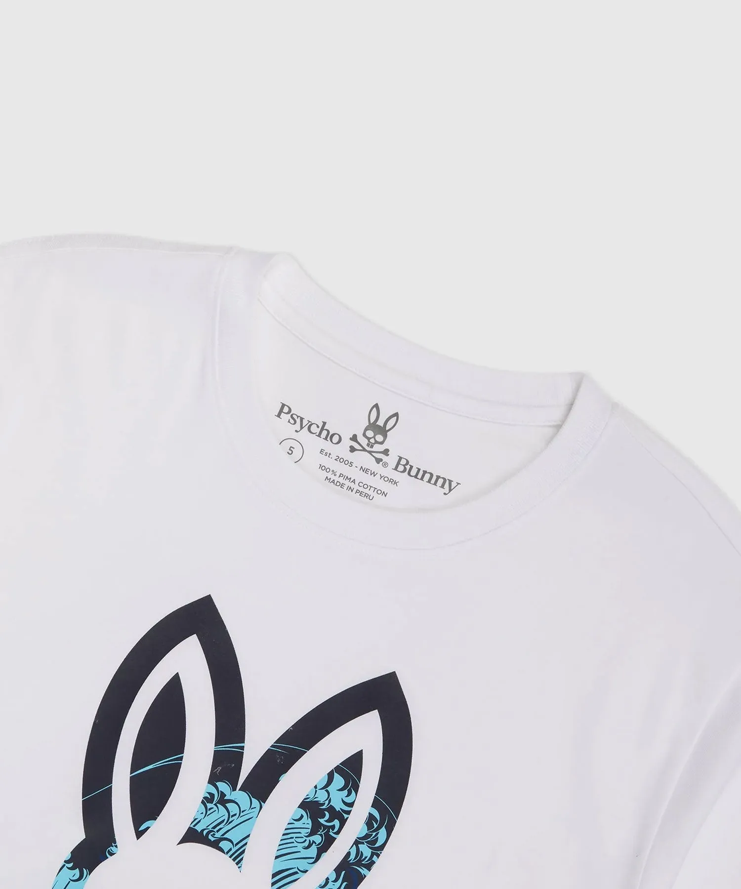Psycho Bunny Thames Graphic Tee - White
