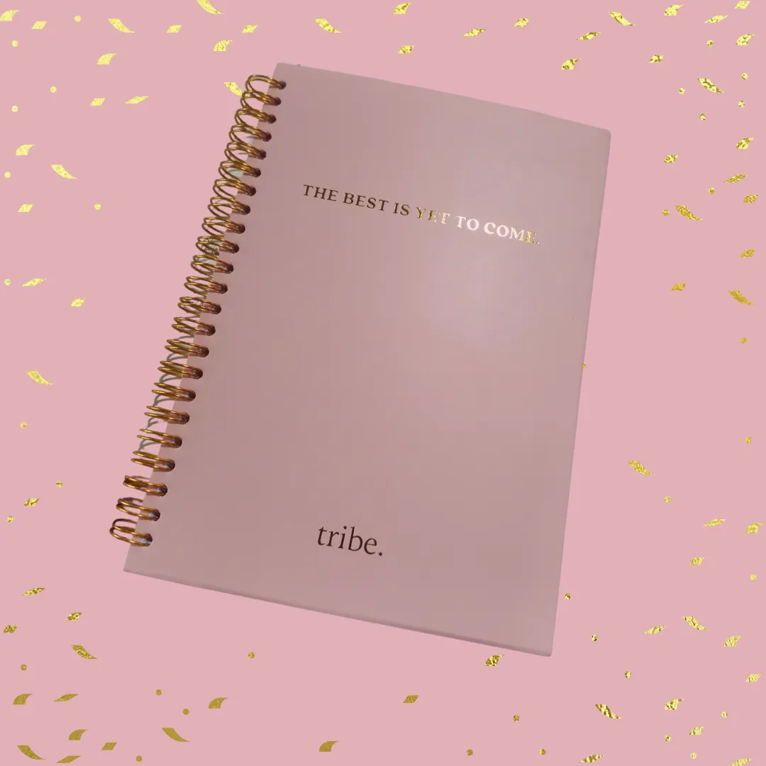 "The Best is Yet to Come" Gold Embossed Notebook