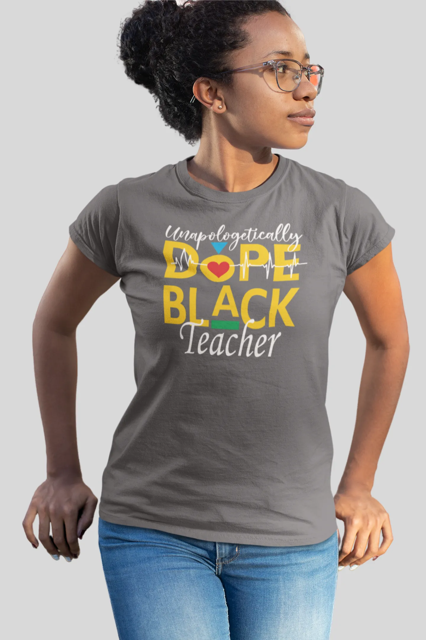 "Unapologetically Dope Black Teacher" Women's Fitted Tee