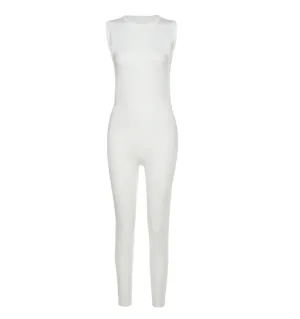 Racer Neckline Jumpsuit