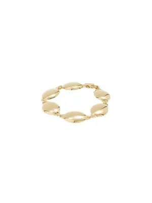 Ragbag Dualism Oval Bracelet in Gold