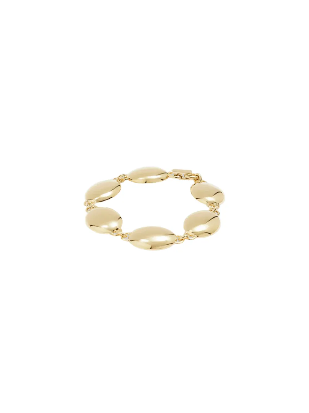 Ragbag Dualism Oval Bracelet in Gold