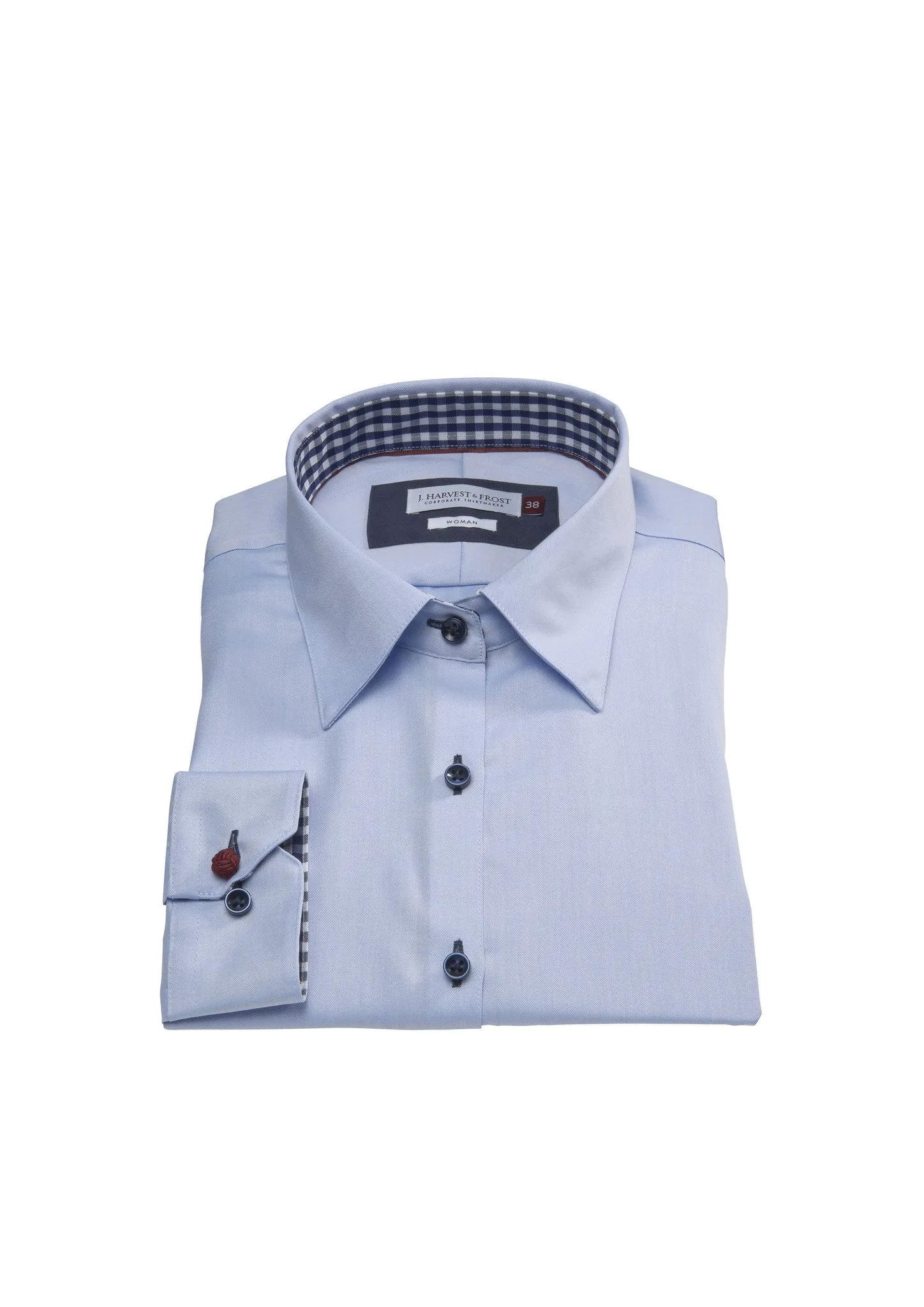 Red bow 20 Woman Sky blue/Navy Non-Iron