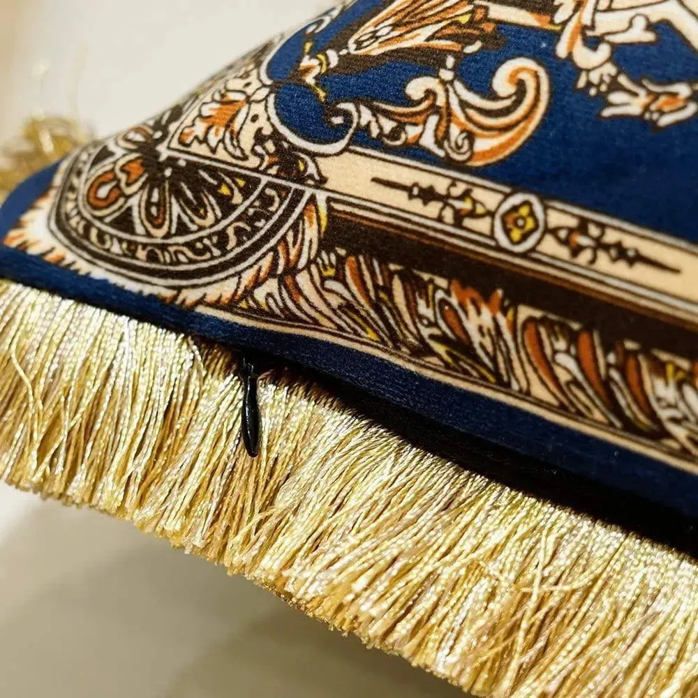 Royal Fringed Jacquard Pillow Case
