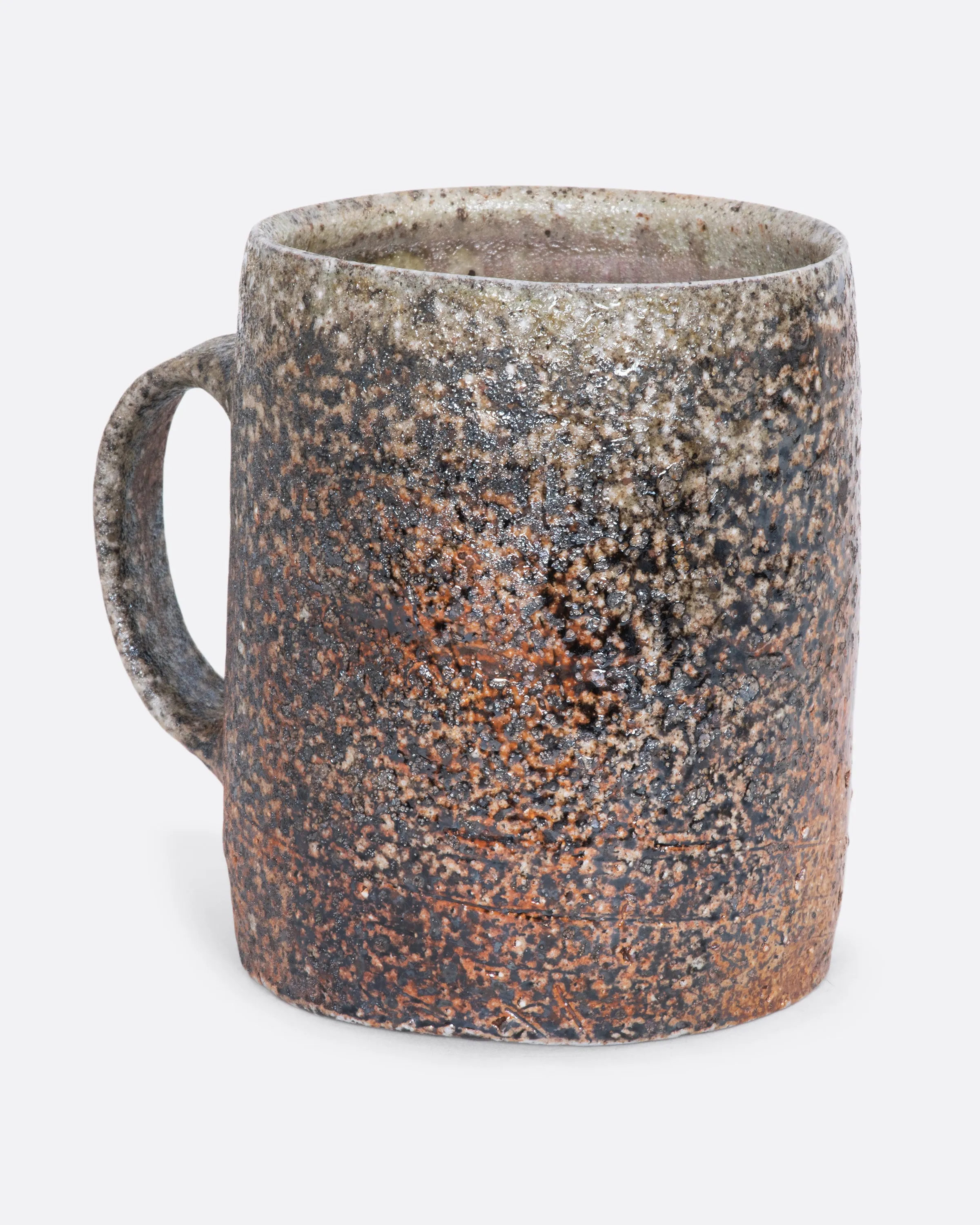 Rust and Brown Hand Thrown Mug
