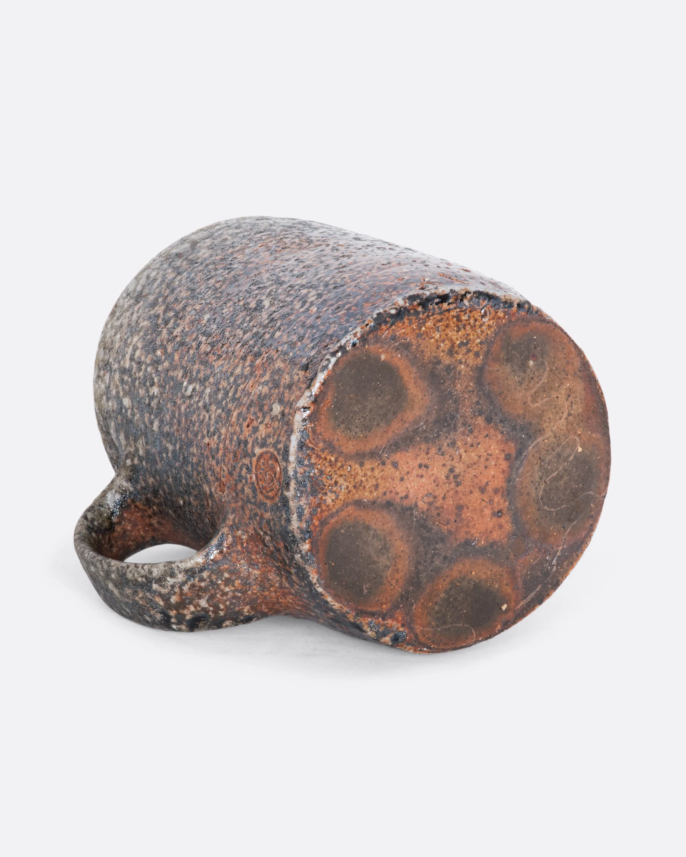 Rust and Brown Hand Thrown Mug
