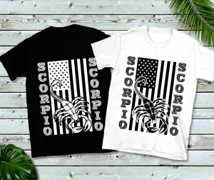 Scorpio | American Flag T-Shirts,Scorpio, Scorpio Zodiac, Scorpio Gift,  Zodiac Scorpio, Gift for Scorpio, Scorpio