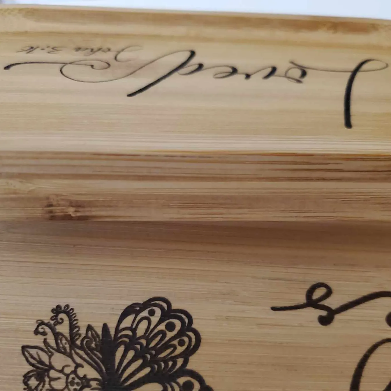 Scripture & Inspirational Bamboo Valet / Jewelry Tray