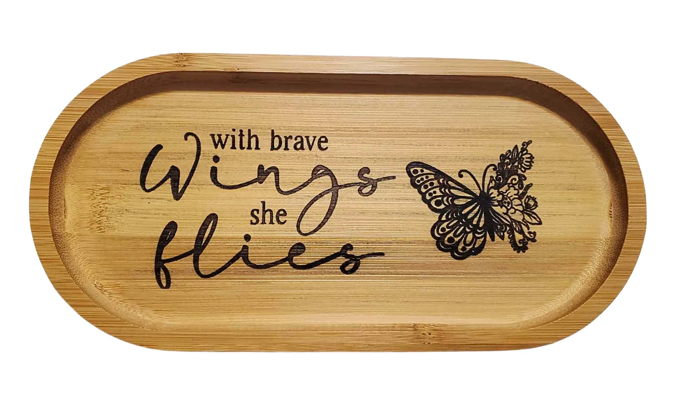 Scripture & Inspirational Bamboo Valet / Jewelry Tray