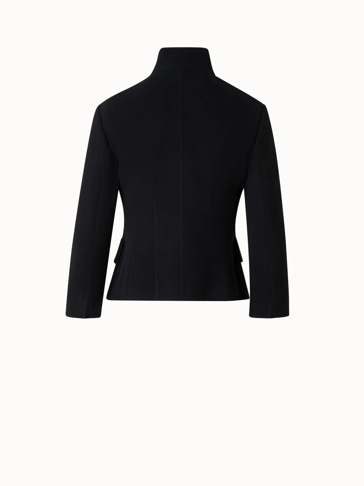 Short Jacket in Wool Double-Face