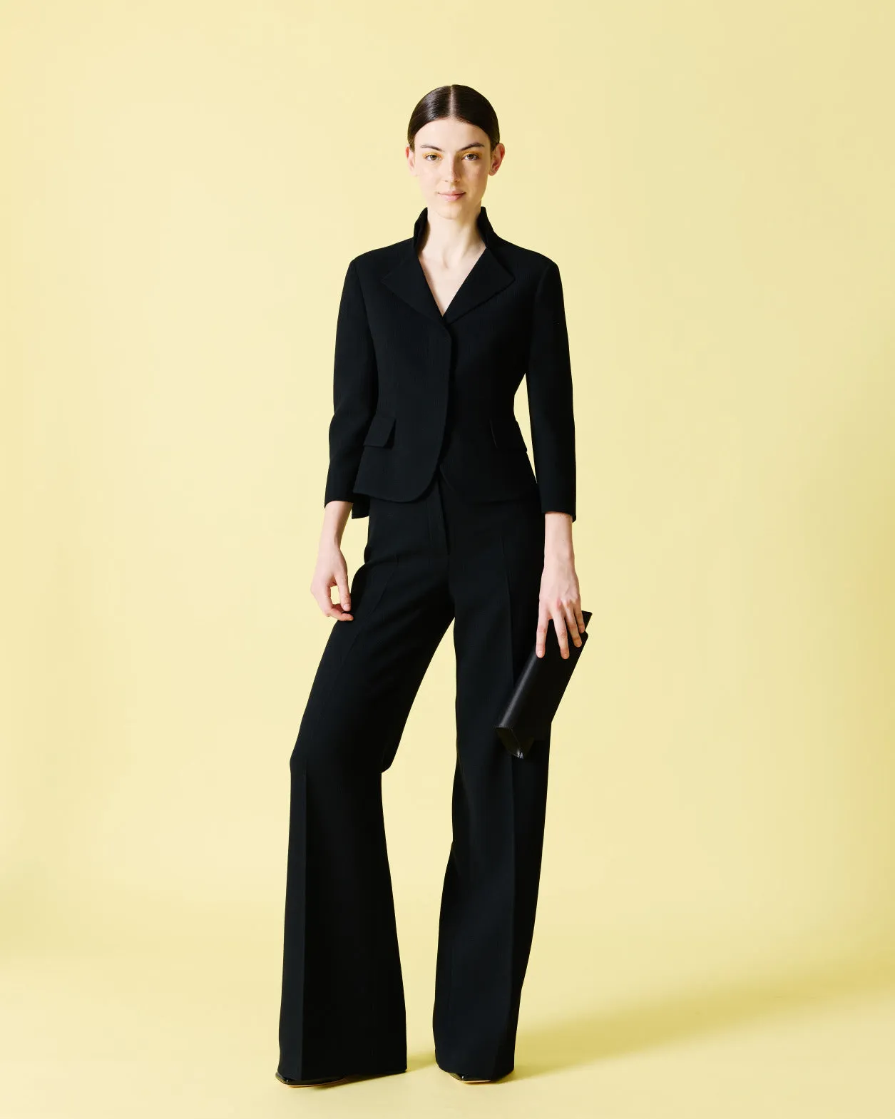 Short Jacket in Wool Double-Face
