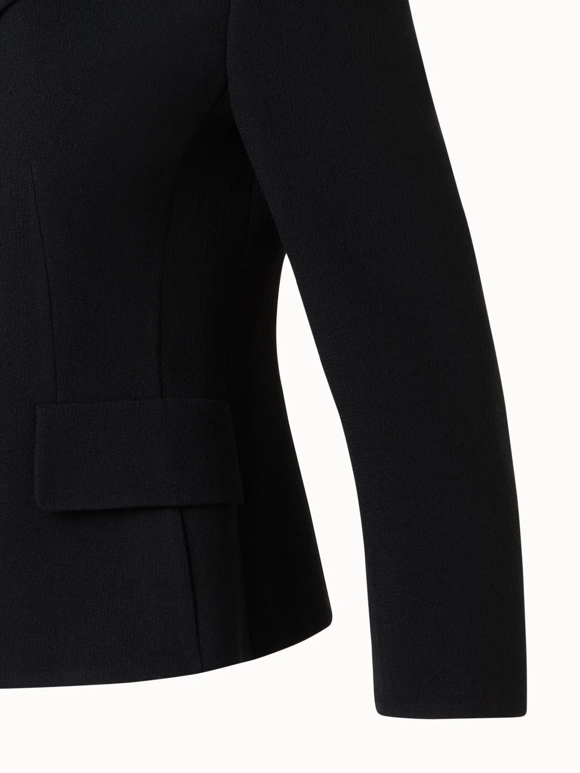 Short Jacket in Wool Double-Face