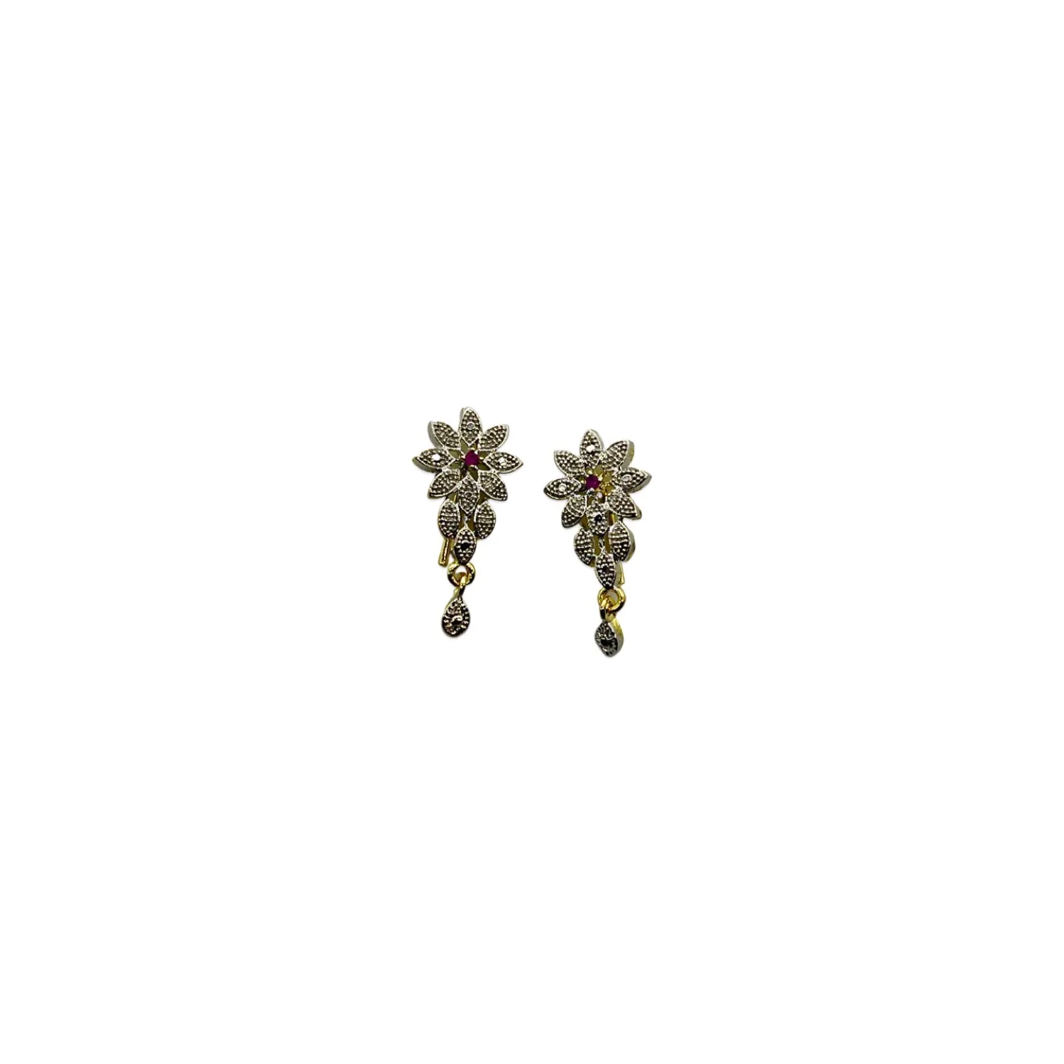 Short Mangalsutra Designs Set Gold Plated Latest American Diamond Mangalsutra & Earrings