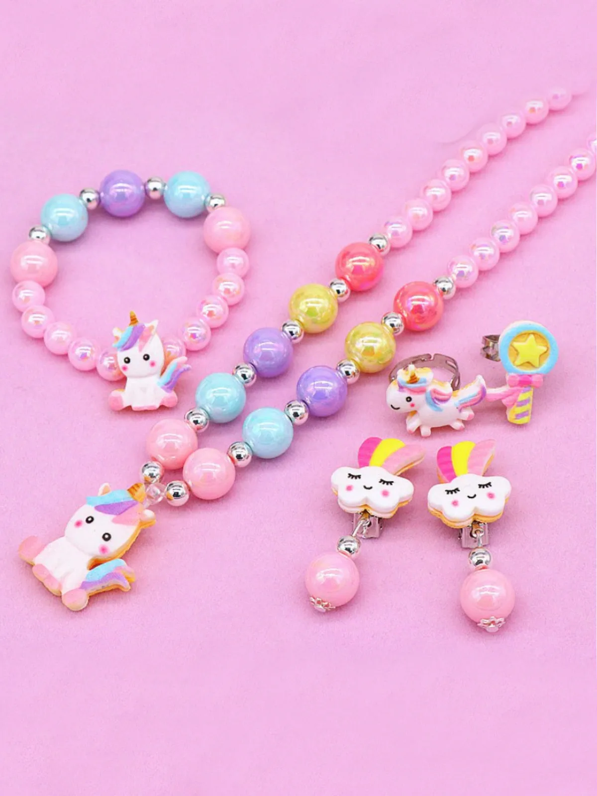 Simply Magic Unicorn Pearl Jewelry 6-Piece Set
