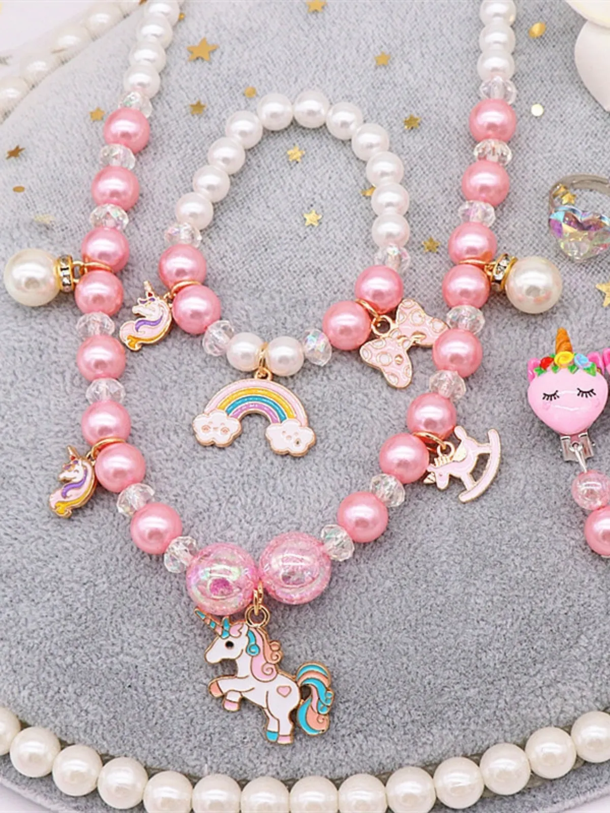 Simply Magic Unicorn Pearl Jewelry 6-Piece Set