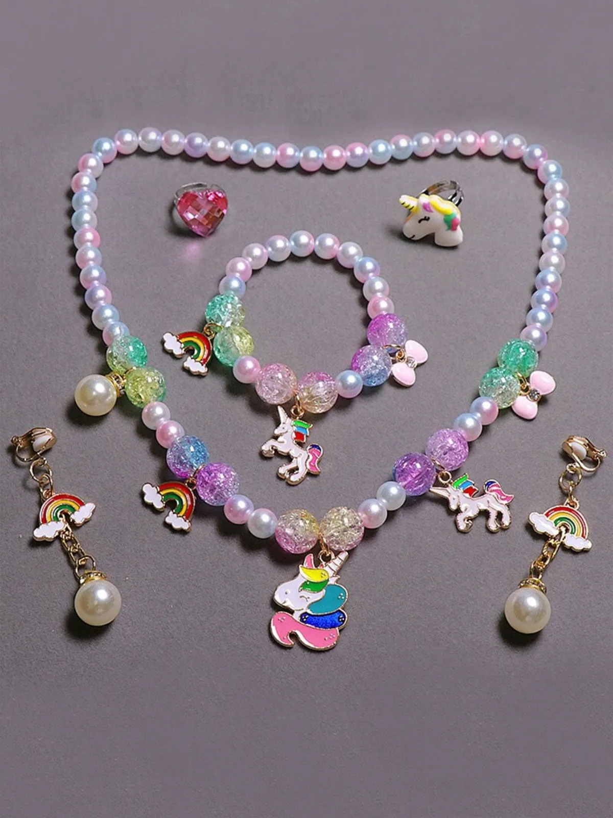 Simply Magic Unicorn Pearl Jewelry 6-Piece Set