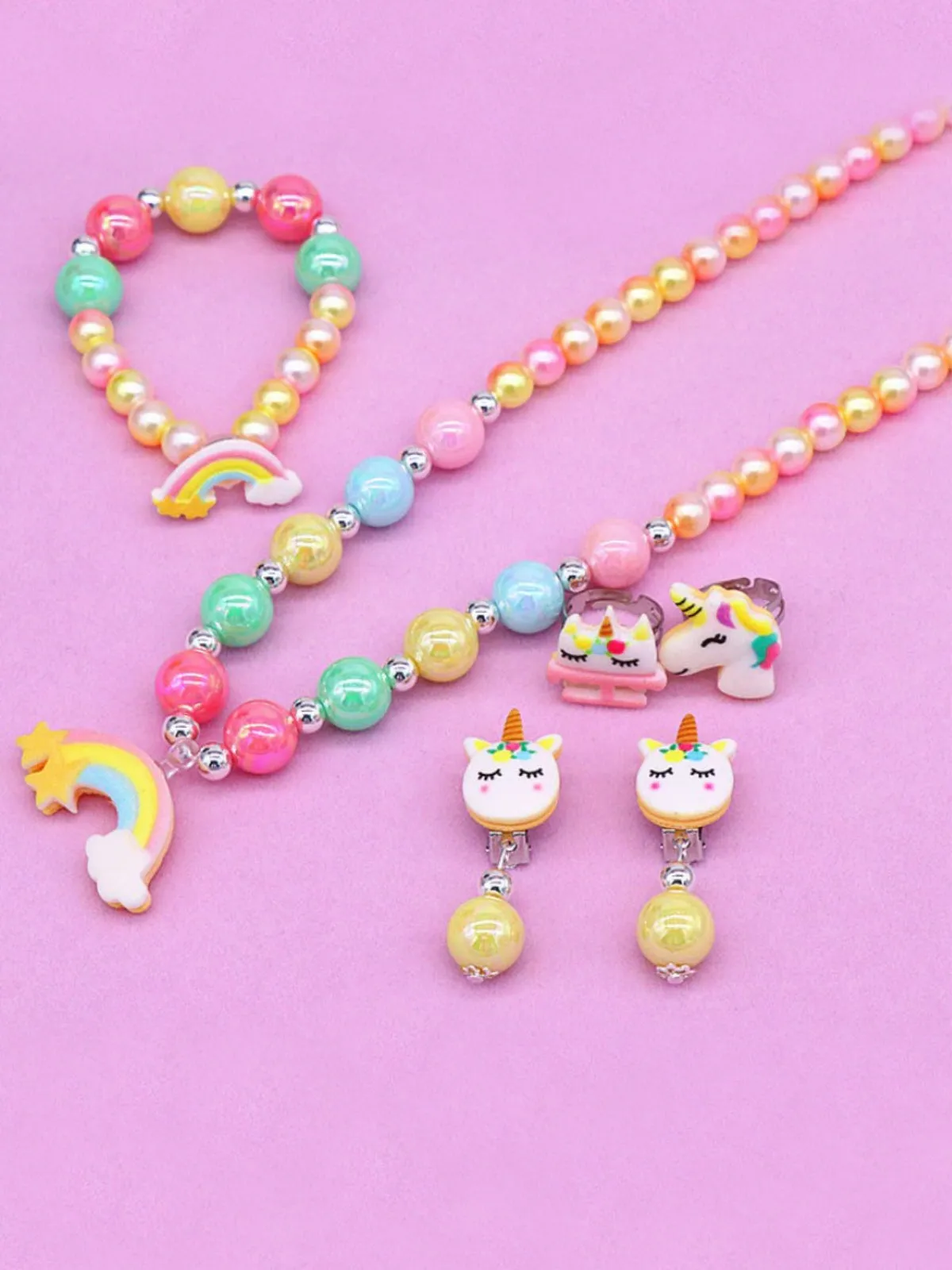 Simply Magic Unicorn Pearl Jewelry 6-Piece Set