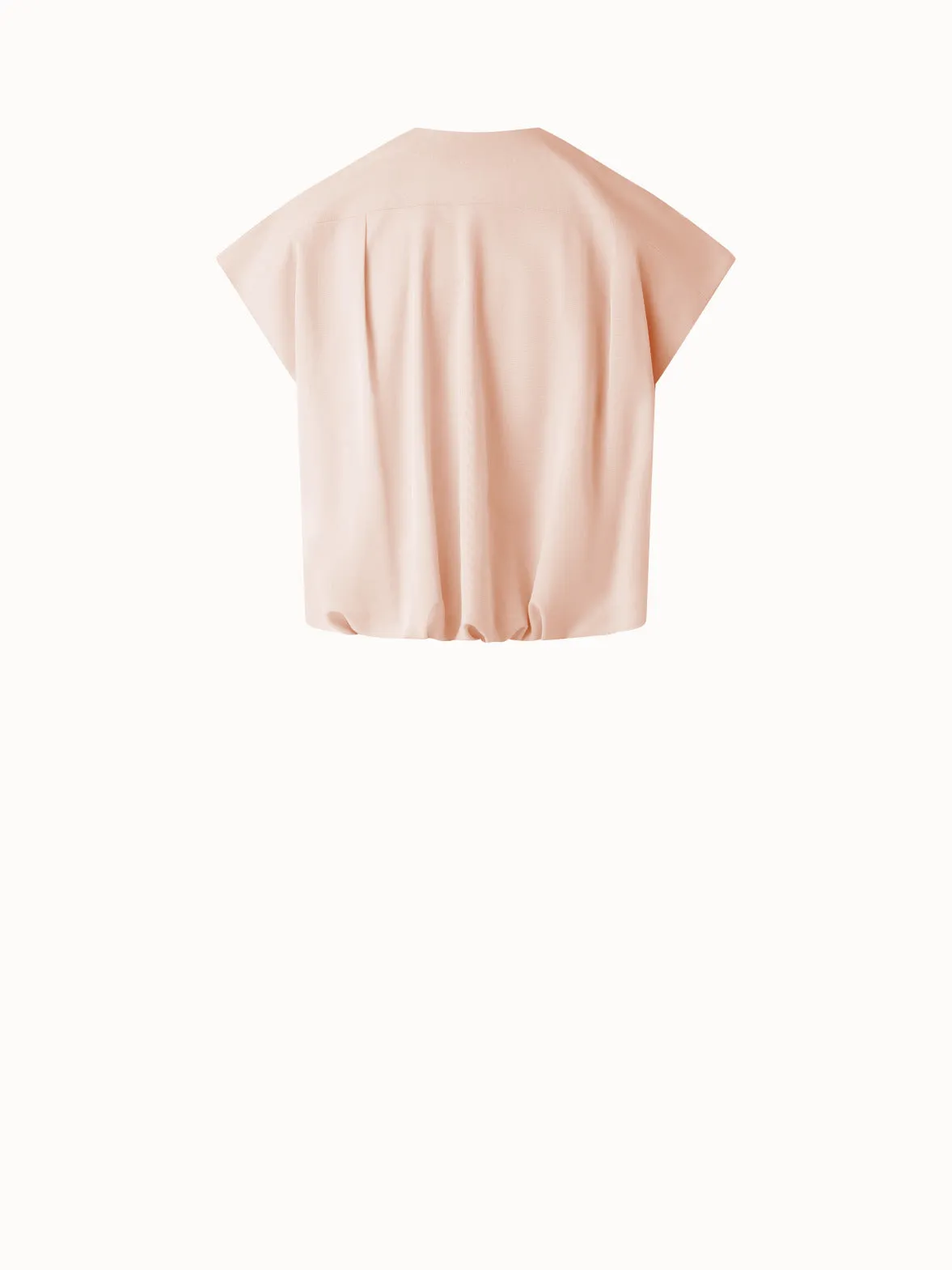 Sleeveless Cotton Voile Blouse