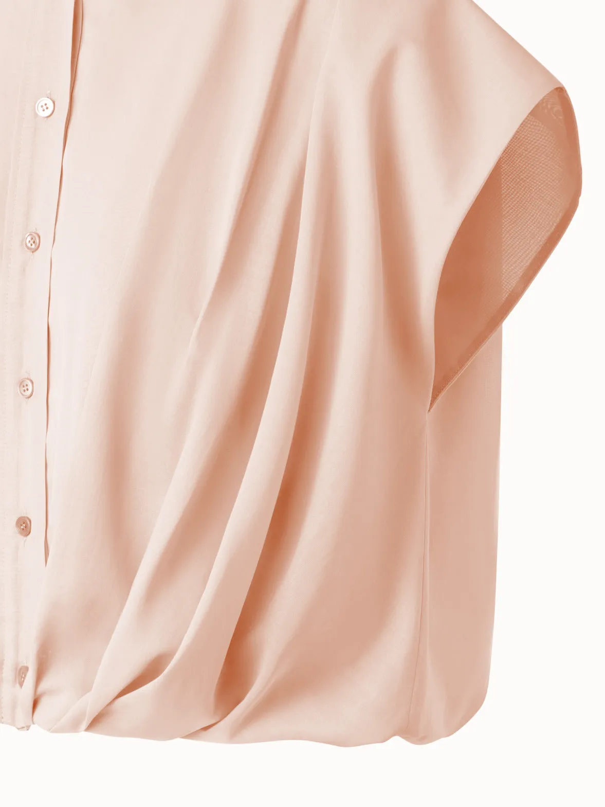 Sleeveless Cotton Voile Blouse
