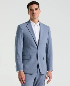 Slim Fit Plaid Print Suit Jacket