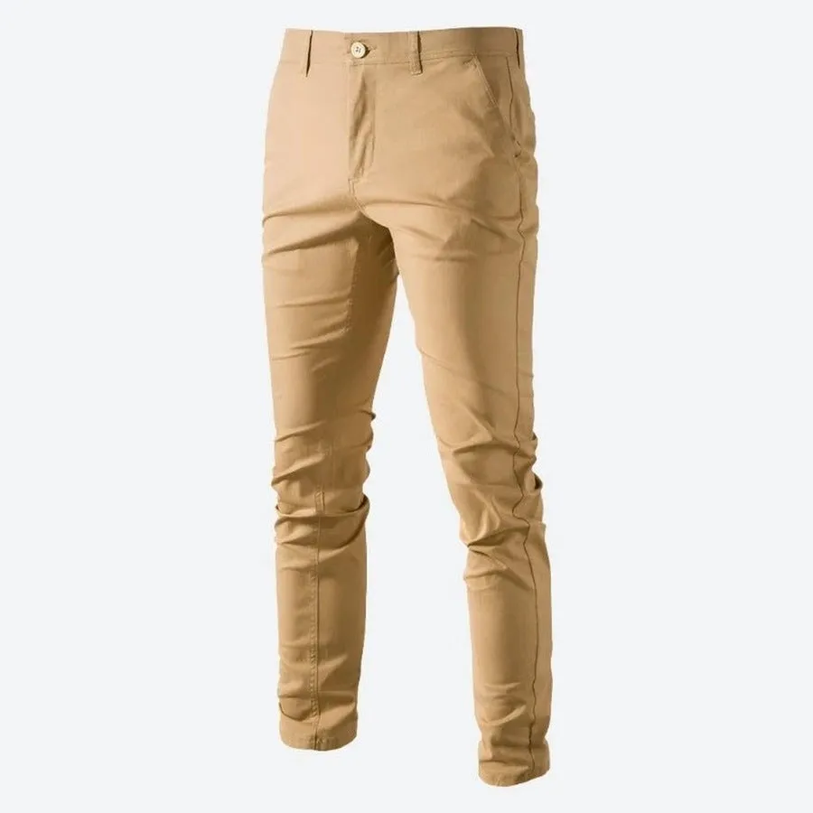 Slim Fit Soft Casual Chino Pants