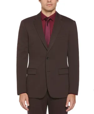 Slim Fit Solid Knit Suit Jacket